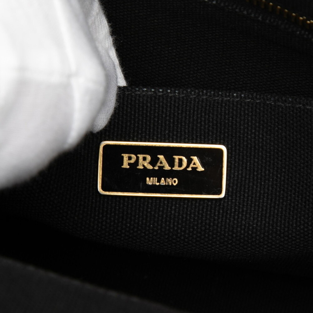 PRADA Black Canvas Shoulder Bag - Picture 5 of 6